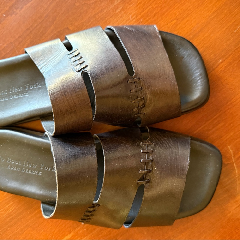 To Boot New York Black Leather Sandals men’s size 10.5